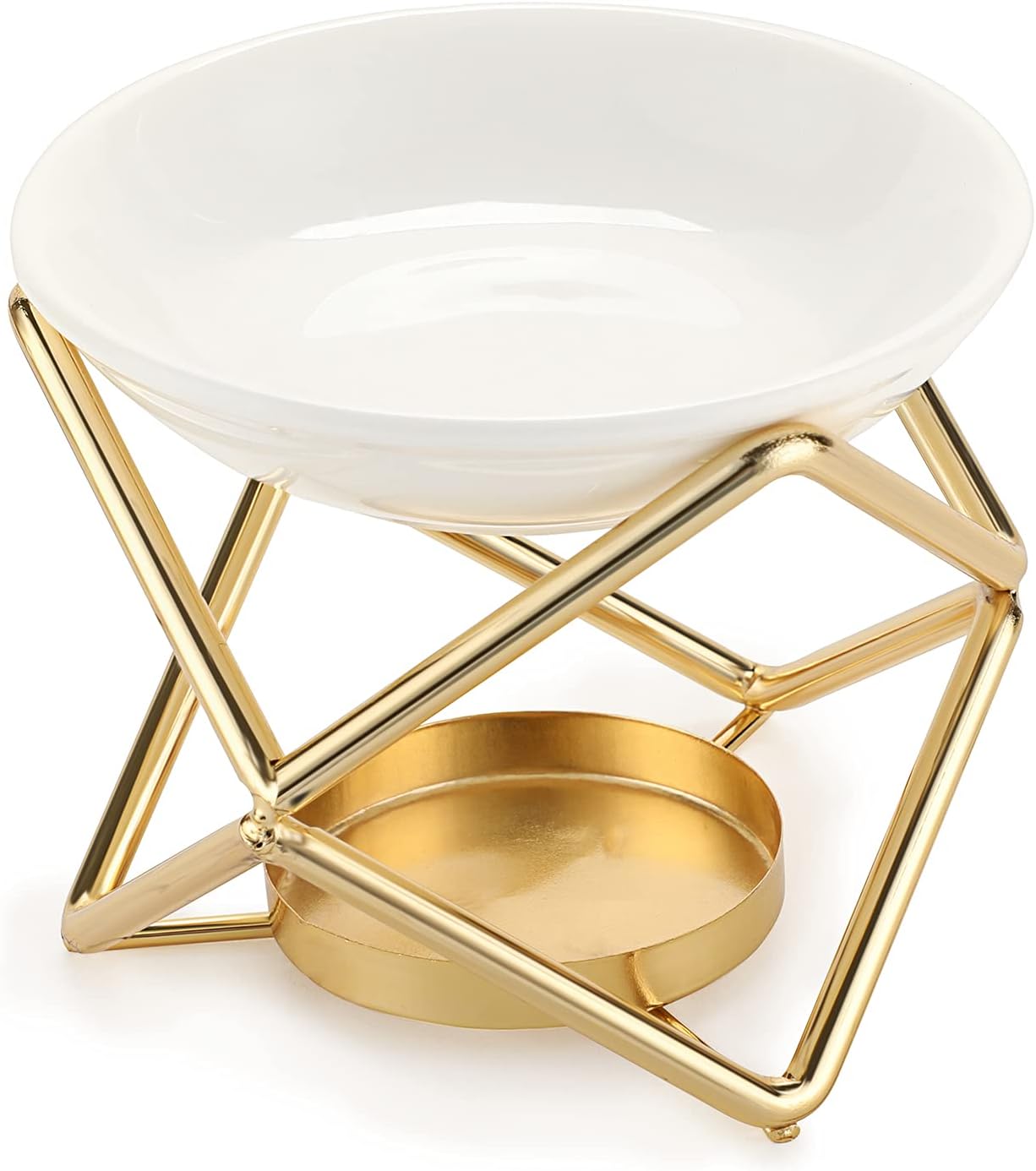 Home Fragrances - Euro Metal Oil Burner Wax Warmer,
