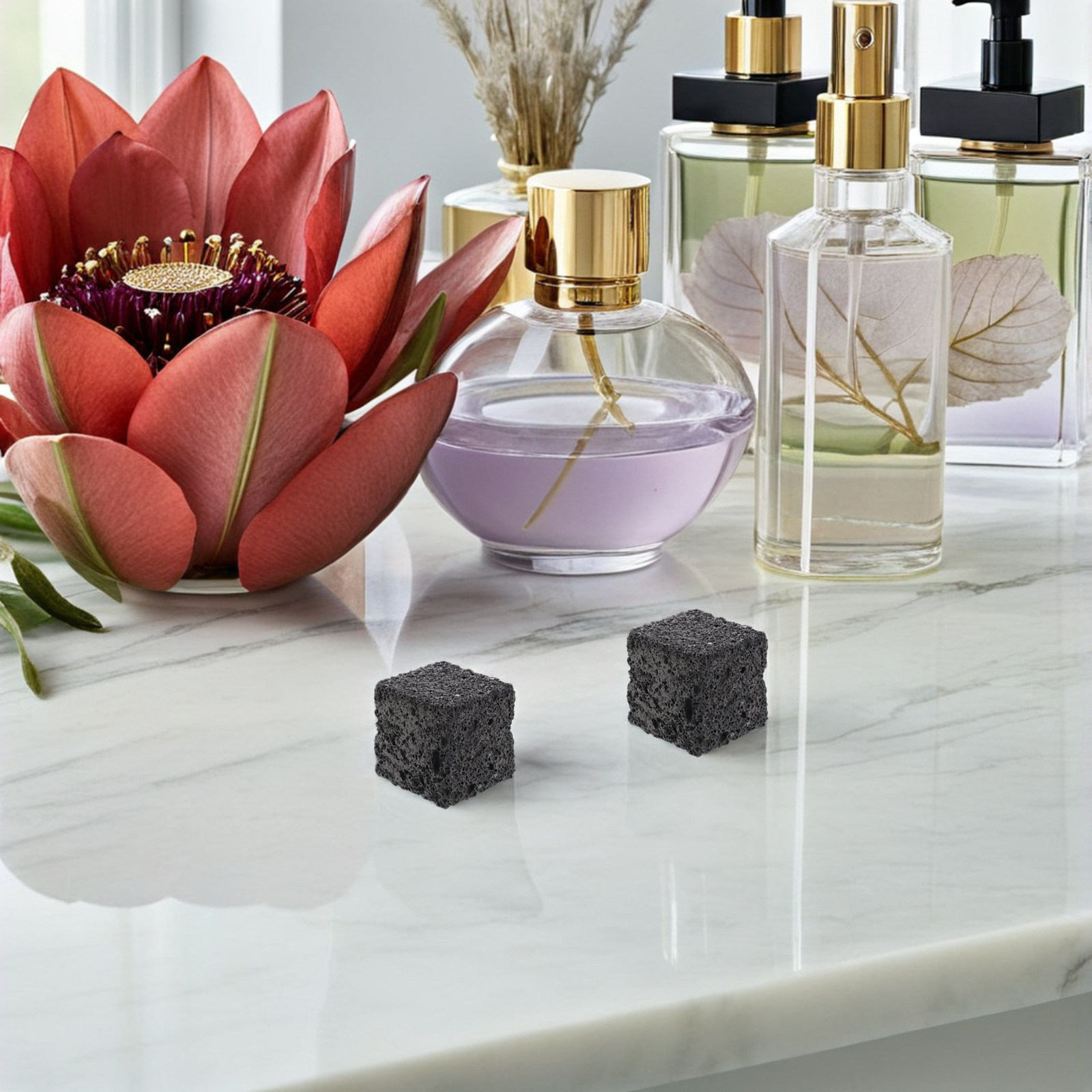 Home Fragrances - 5Pcs Natural Volcanic Stone Passive Oil