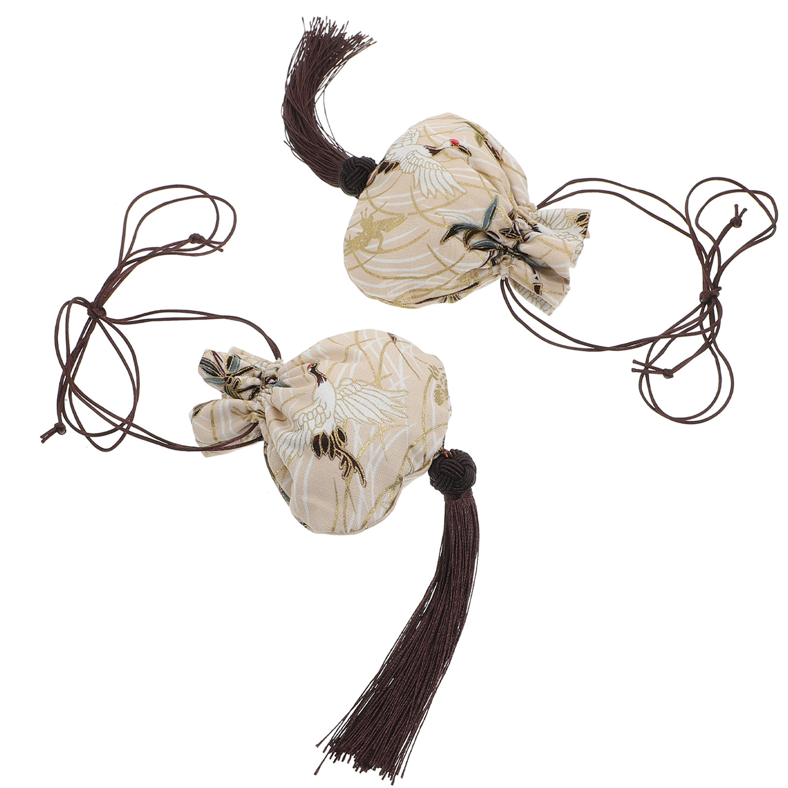 Fragrance Home Decor - 2pcs Empty Sachets Chinese Style Drawstring