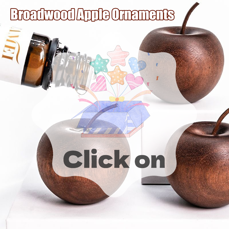 Home Fragrance Diffusers - 1PCS Of Wooden Apple Shaped Essential