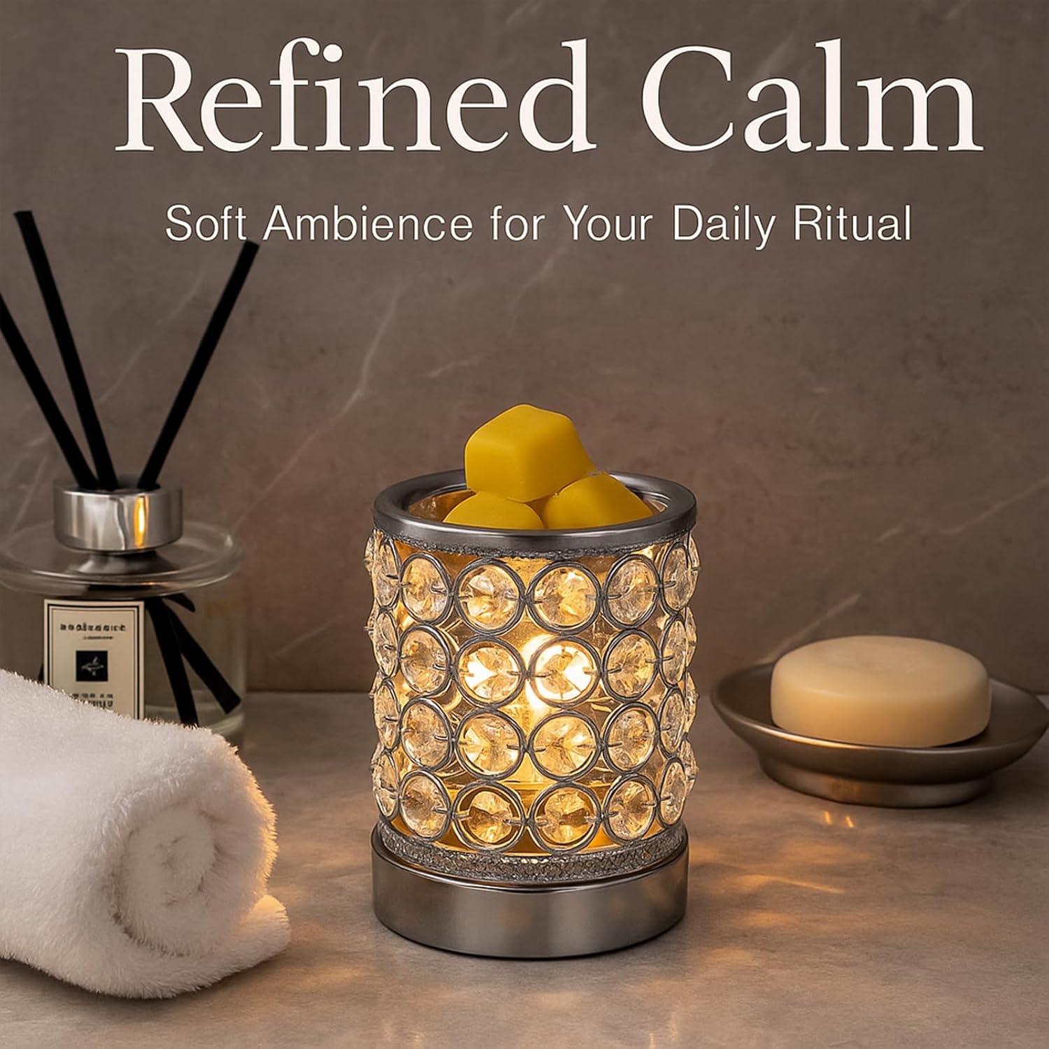 Electric Crystal Wax Melt Warm - Fragrance Home Decor ulasan dan harga