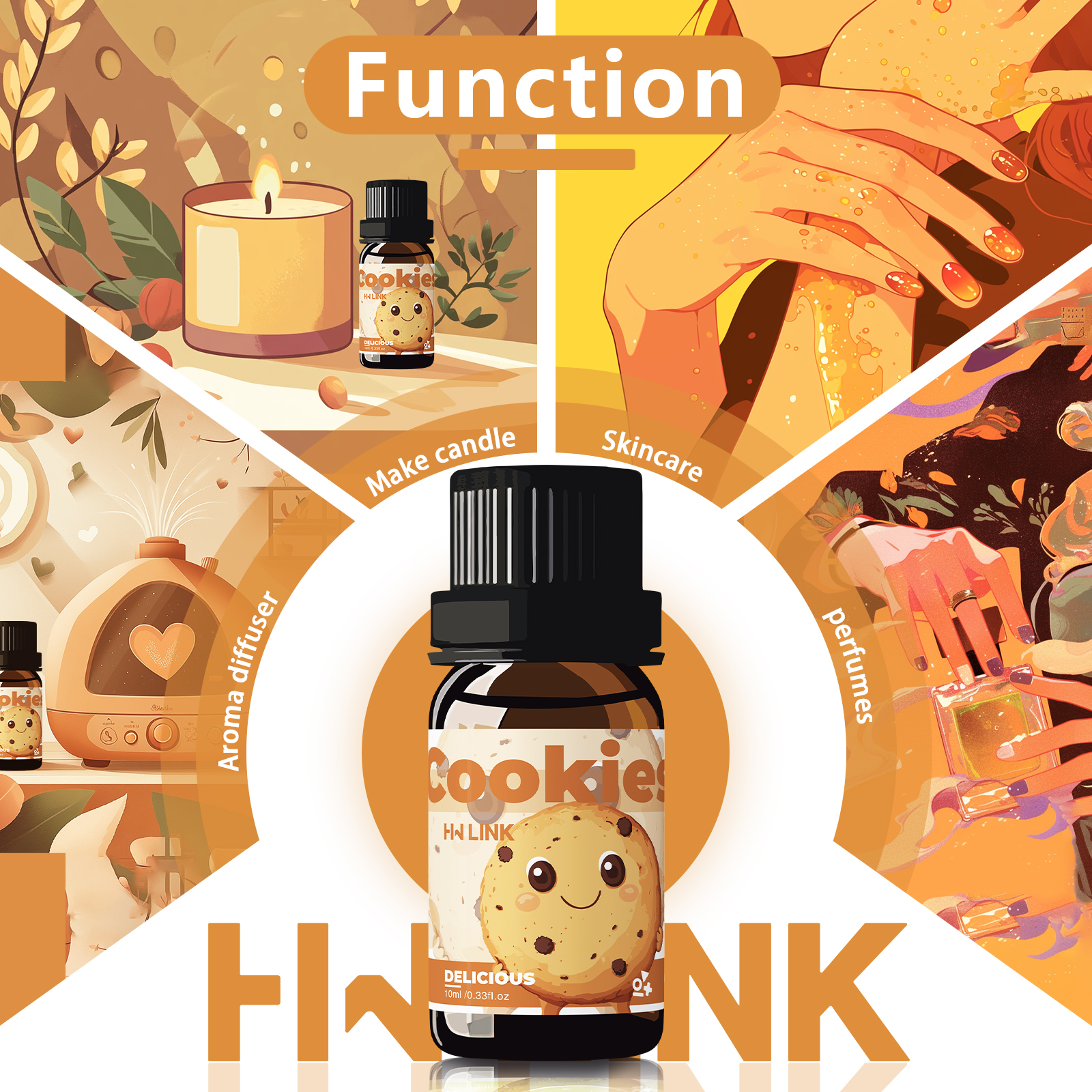 10ml Cookies Essential Oils Pe - Home Fragrance Diffuser Oil ulasan dan harga