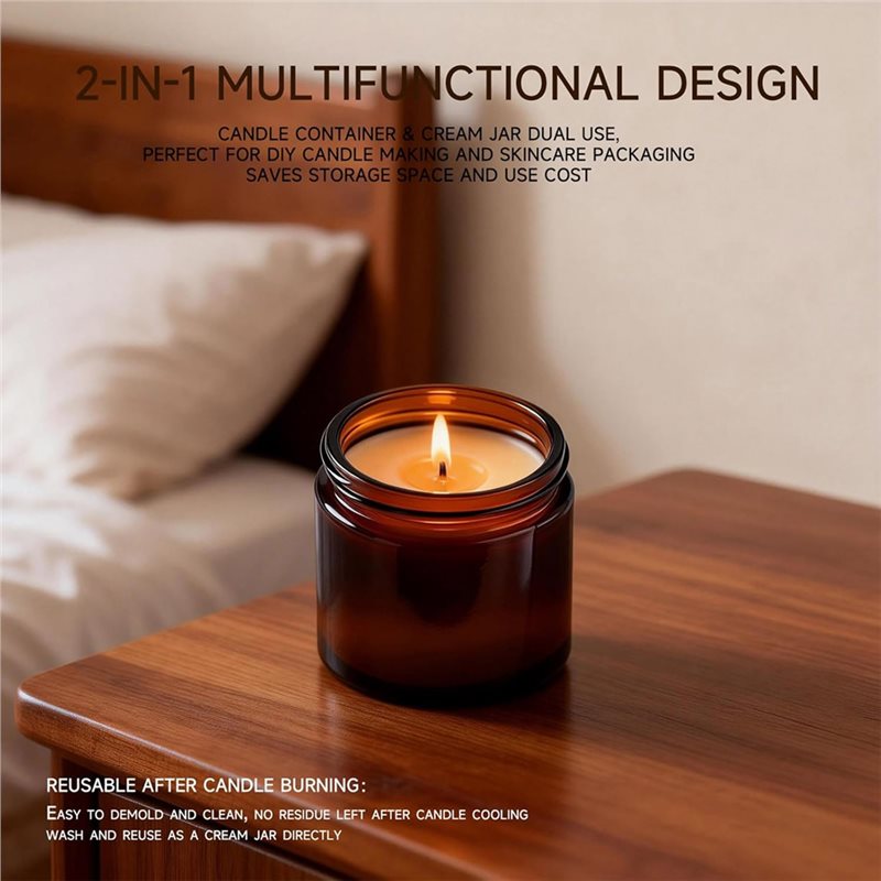 【THANKSGIVING DAY】For Homemade - Amber Jar Candle ulasan dan harga