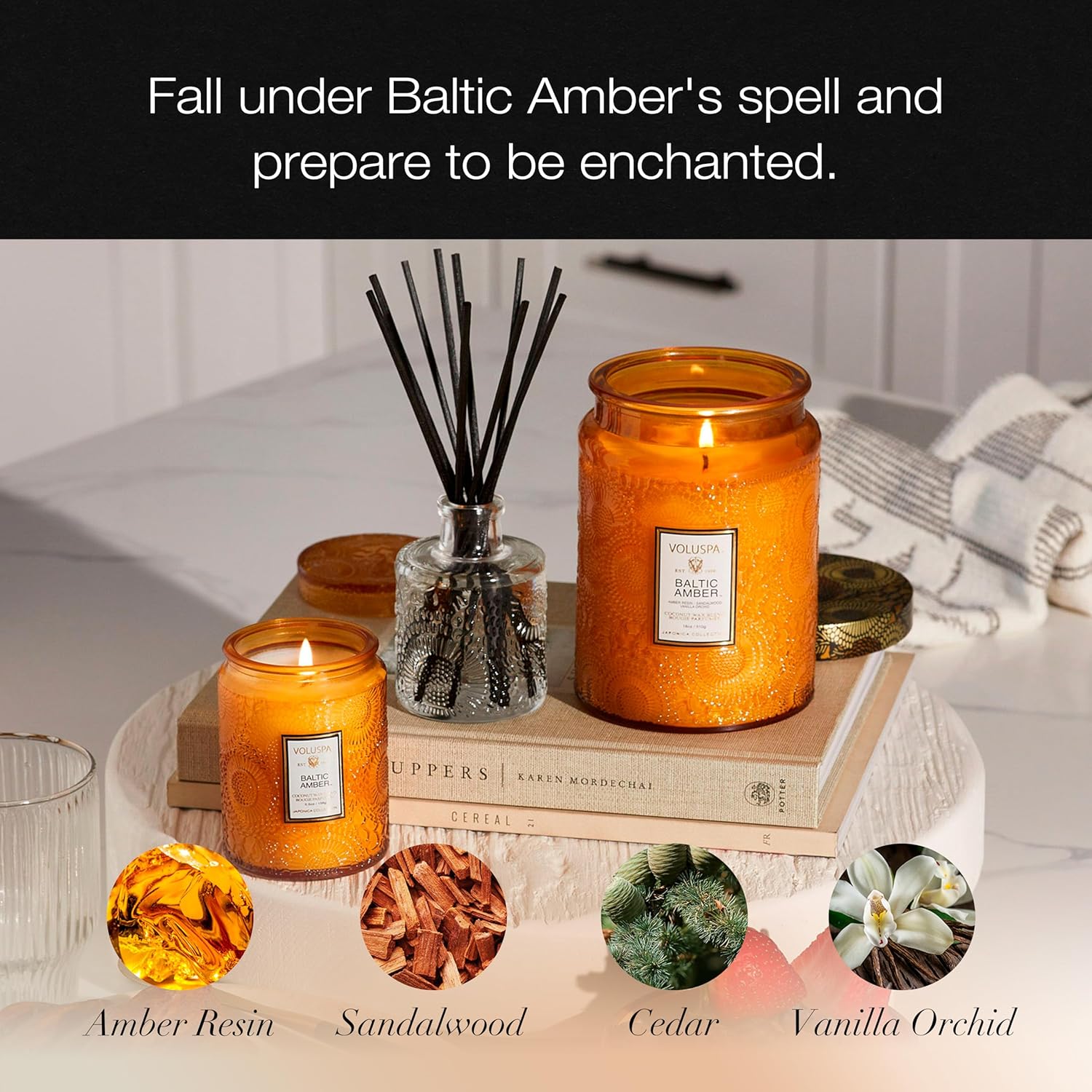 Baltic Amber Candle 18 oz Coco - Amber Jar Candle ulasan dan harga