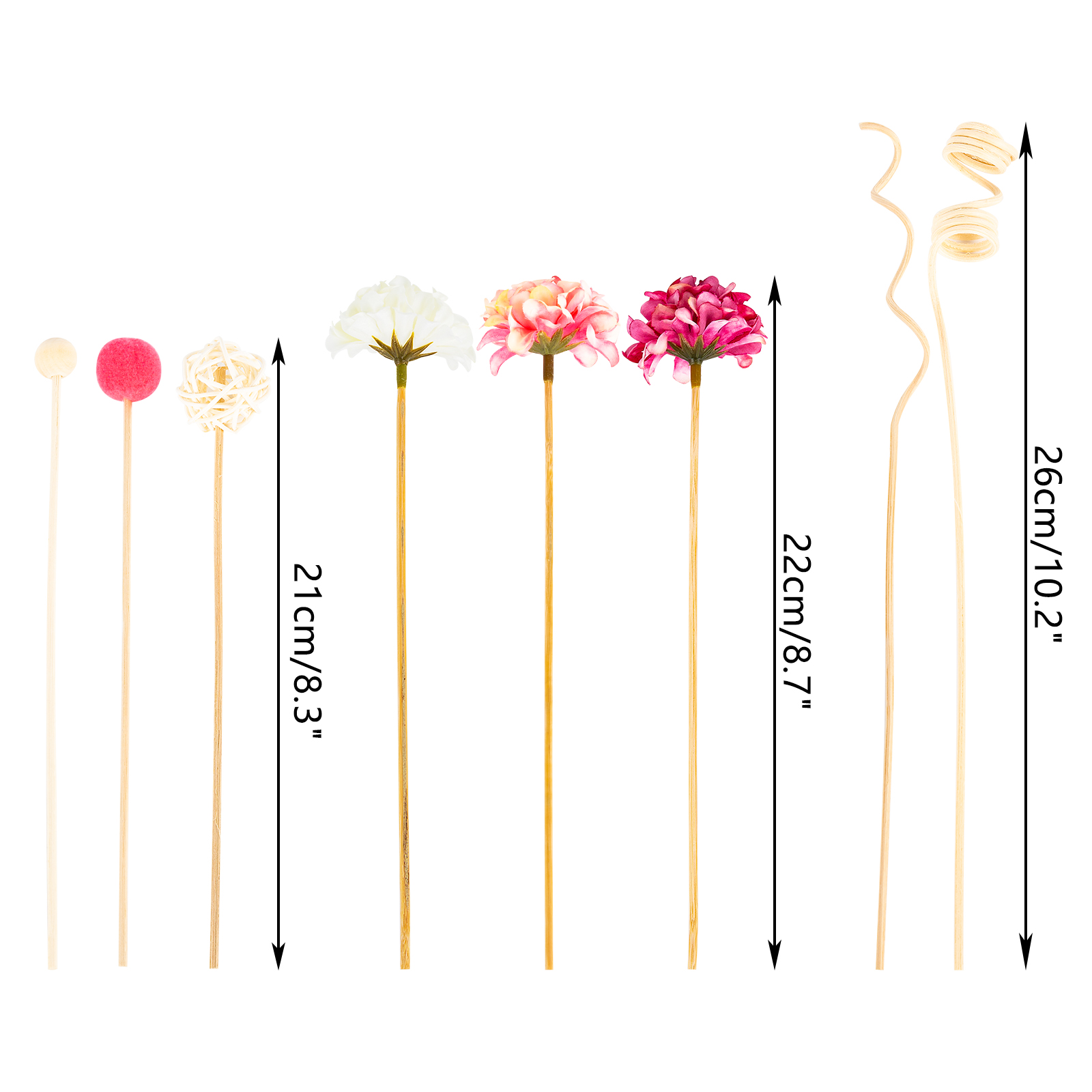 NEW 10PCS Pink Hydrangea Flowe - Home Fragrance Stick ulasan dan harga