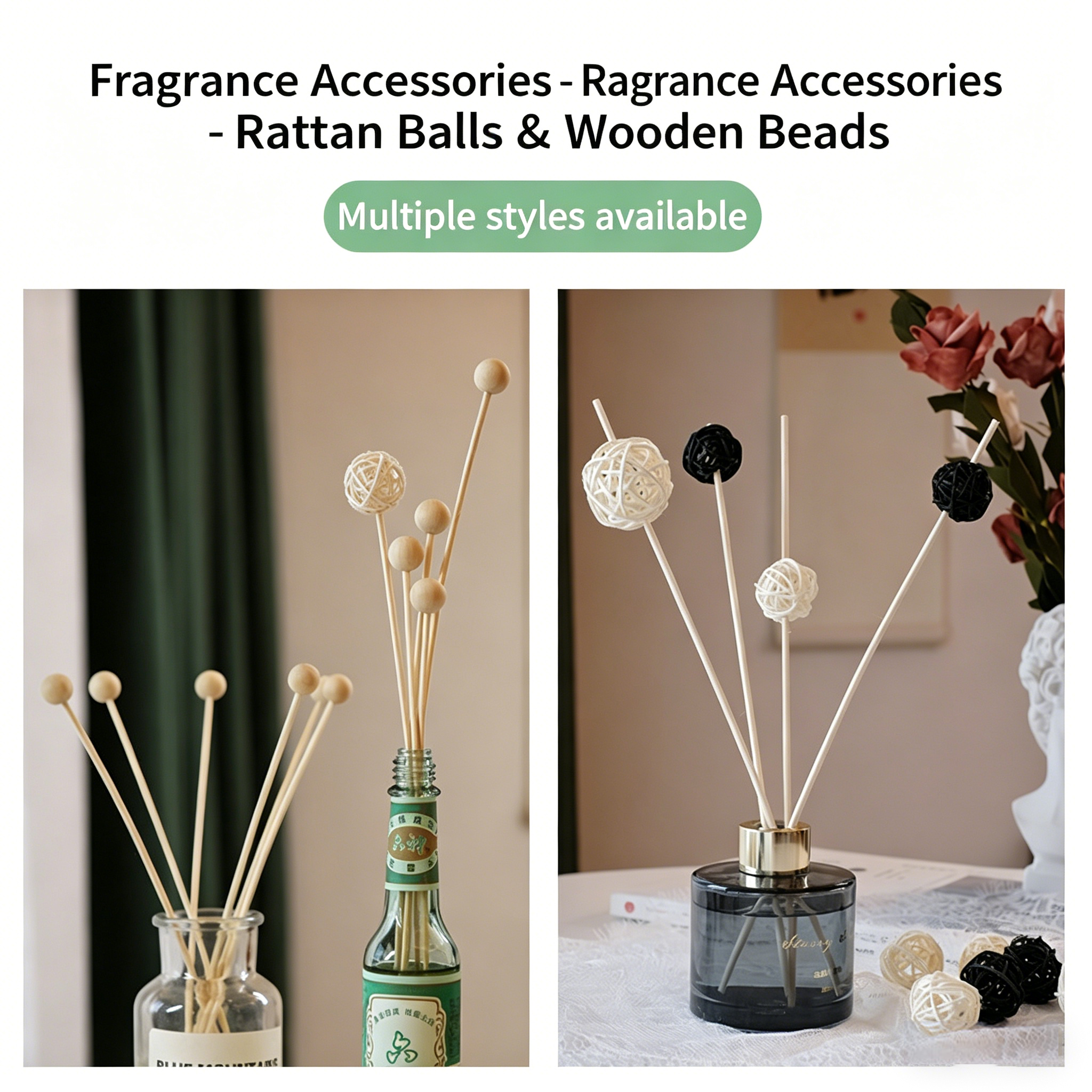 10PCS Rattan Reed Diffuser Sti - Home Fragrance Reed Diffuser Refill ulasan dan harga