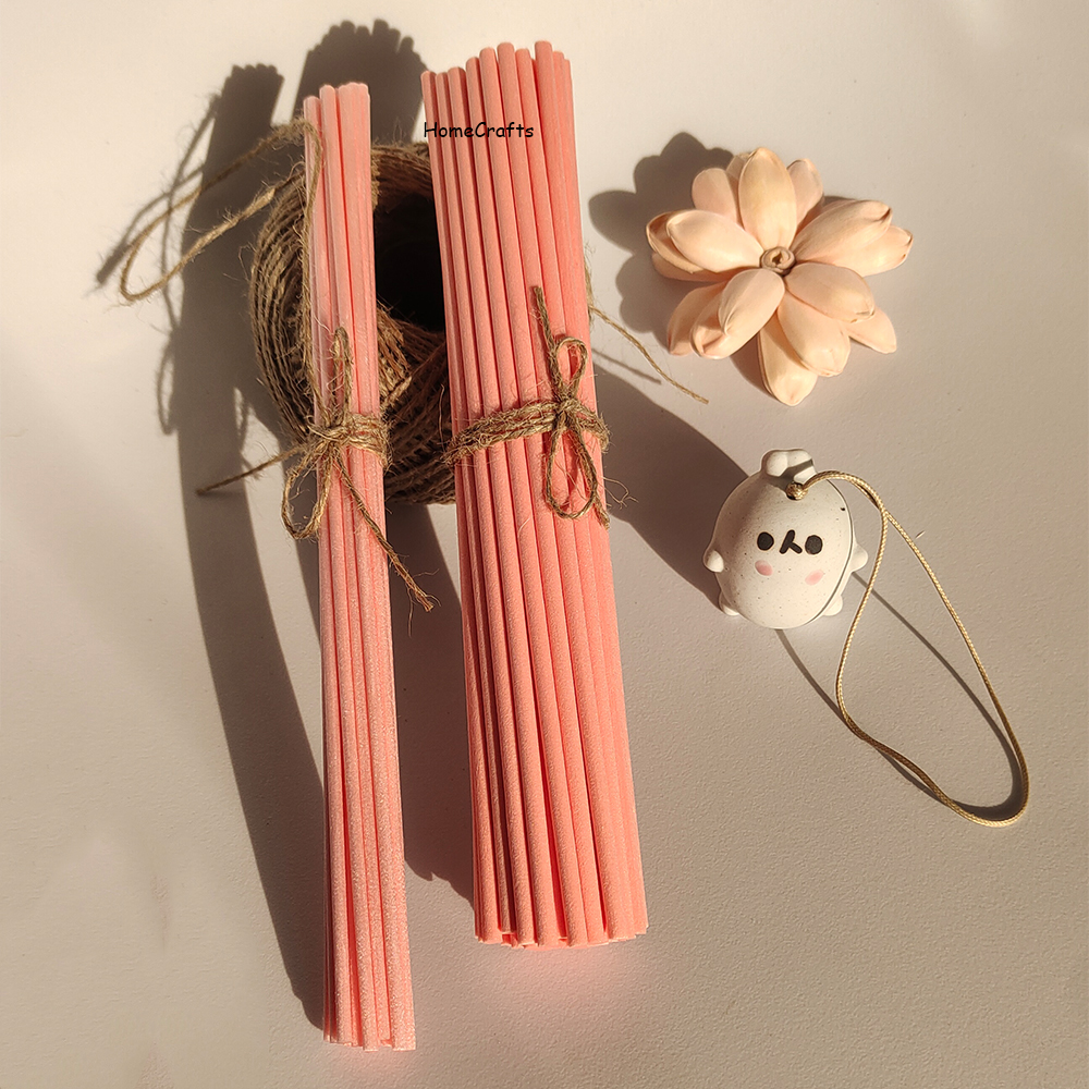 3mm/4mm 22cm Pink Fiber Rattan - Home Fragrance Reed Diffuser Refill ulasan dan harga