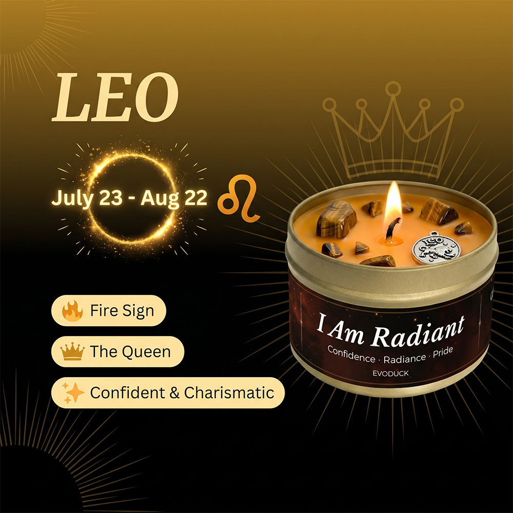 Leo Zodiac Scented Candle, Ced - Home Fragrance Bergamot ulasan dan harga