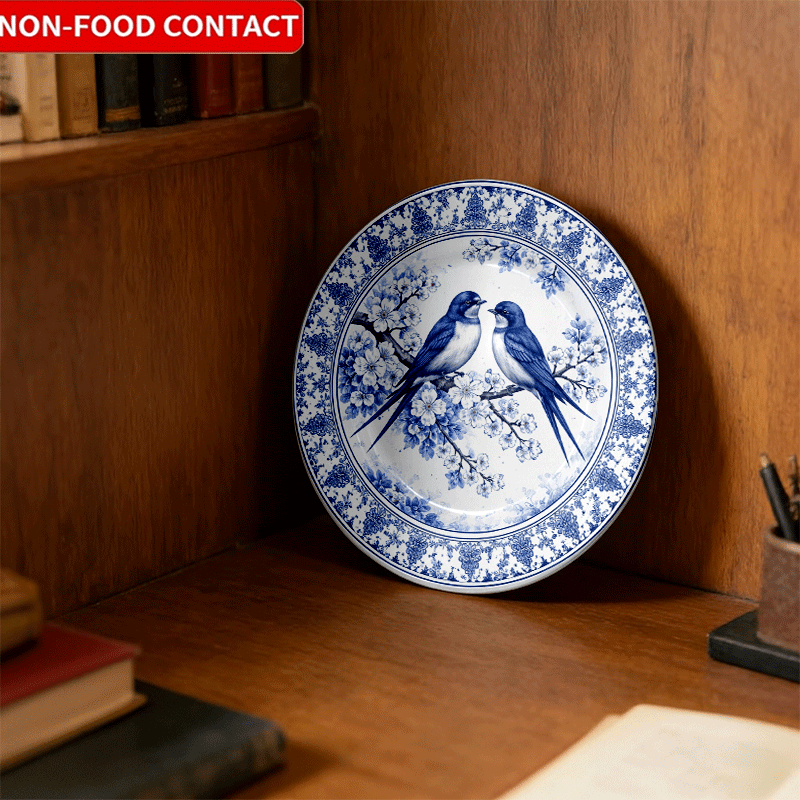 Decorative Plate with Blue-and - Home Fragrance Jasmine ulasan dan harga