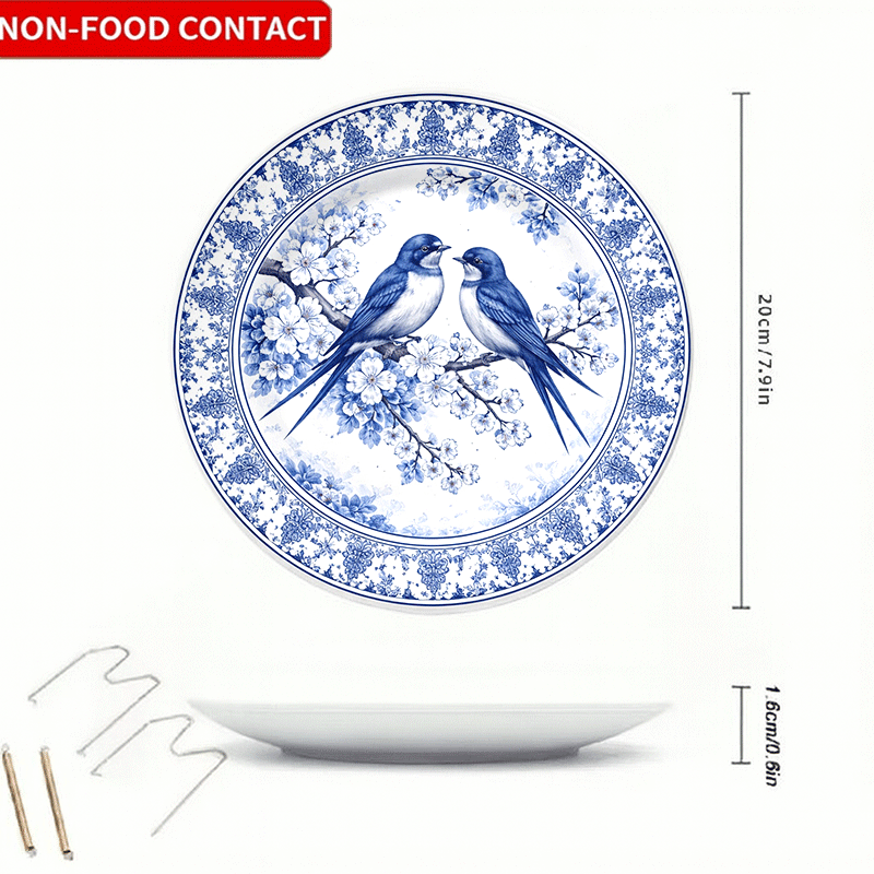 Decorative Plate with Blue-and - Home Fragrance Jasmine ulasan dan harga