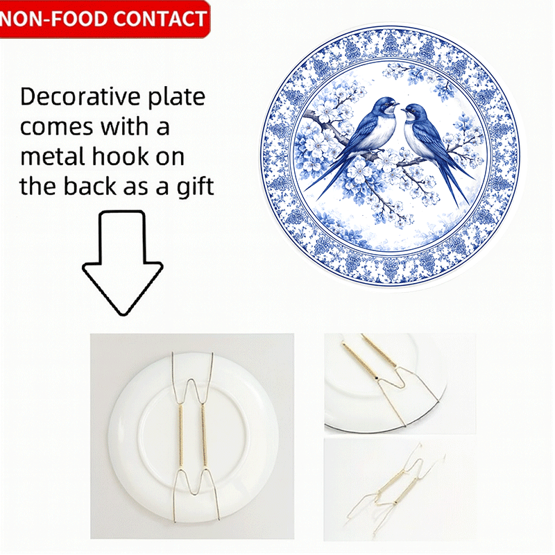 Decorative Plate with Blue-and - Home Fragrance Jasmine ulasan dan harga